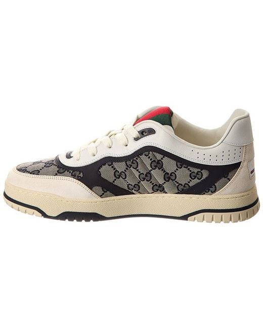 Gucci White Re-Web Monogram Sneaker for men