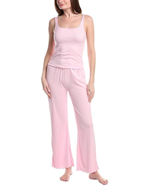 Honeydew Intimates Pink 2Pc Blissful Tank & Pant Pajama Set