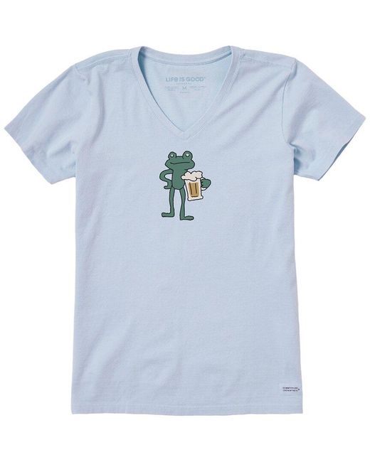 Life Is Good. Blue Crusher Lite T-Shirt