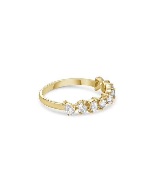 Forever Creations USA Inc. White Forever Creations 14K 0.76 Ct. Tw. Diamond Half-Eternity Ring