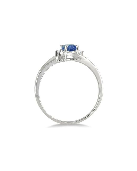 Gem Spark Blue 14K 0.49 Ct. Tw. Diamond & Sapphire Ring