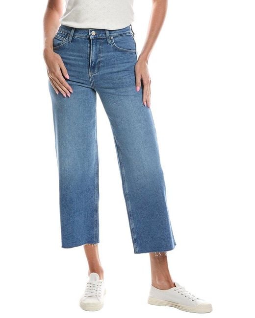 Z Supply Blue Nova Crop High-Rise Wide Leg Jean