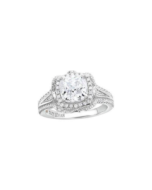 Suzy Levian CZ Jewelry White Suzy Levian Cz Engagement Ring
