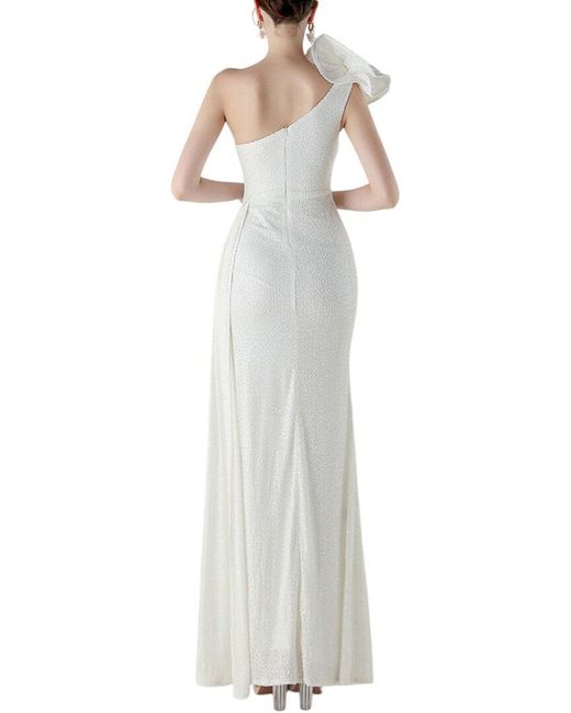 KALINNU White Maxi Dress