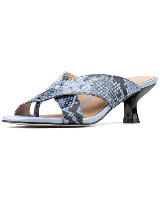 Donald J Pliner Blue Kaysha Leather Sandal