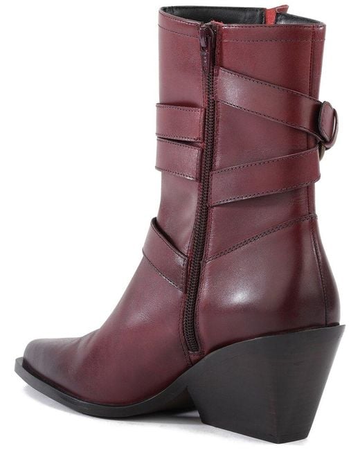 Seychelles Purple Speak Up Leather Boot
