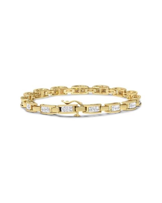 Haus of Brilliance Metallic 14K 2.00 Ct. Tw. Diamond Link Bracelet
