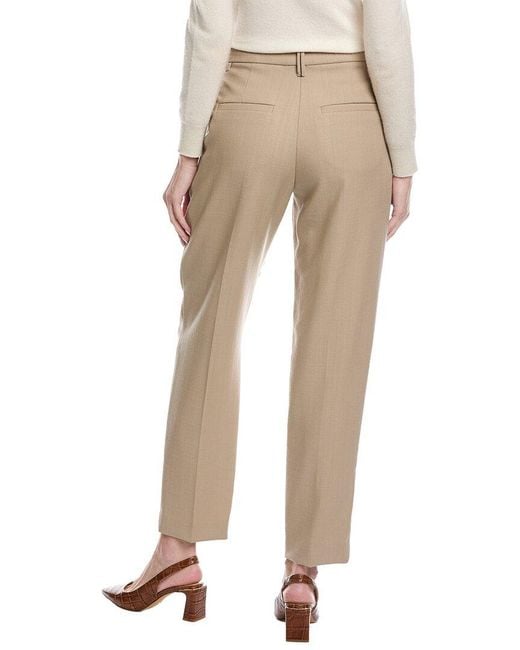 Brunello Cucinelli Natural Wool Pant