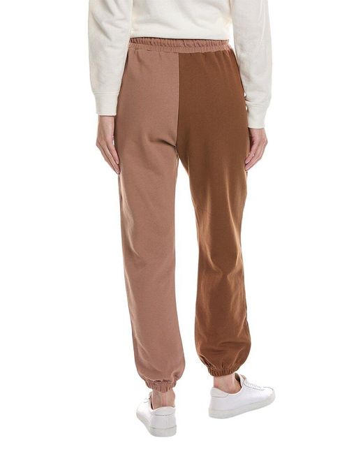 Terez Brown Colorblocked Sweatpant