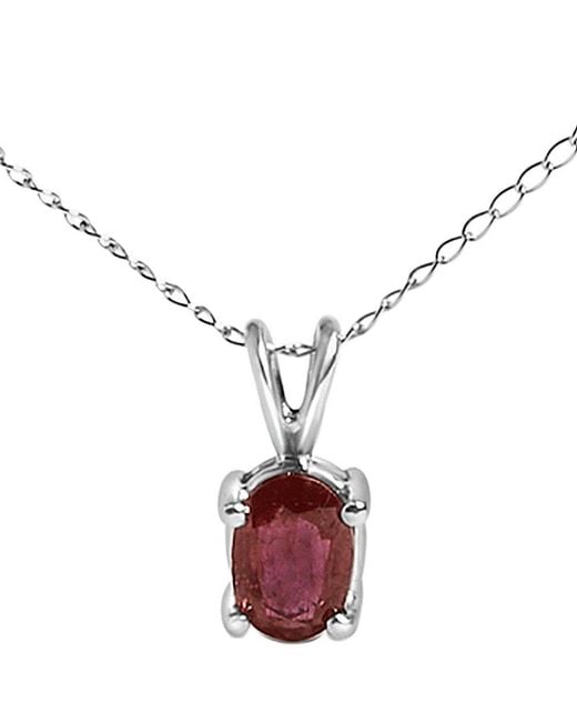 Haus of Brilliance Multicolor Colorful Gemstones 14K 0.50 Ct. Tw. Garnet Pendant Necklace