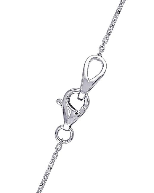 Diamond Select Cuts Metallic 14K 0.50 Ct. Tw. Diamond Station Necklace