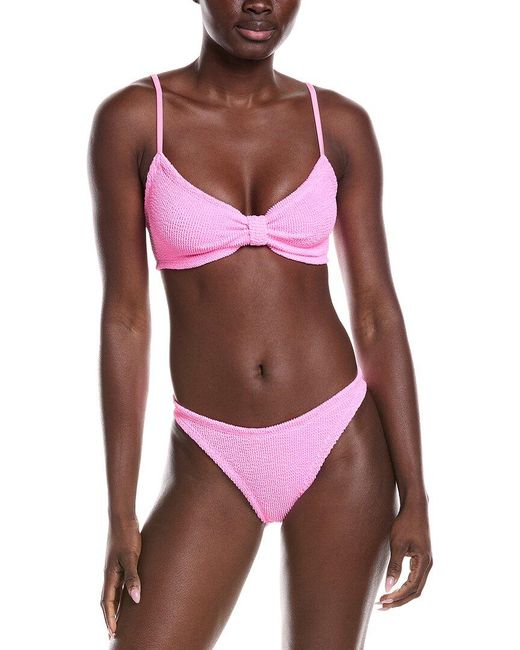 Hunza G Red 2pc Alicia Bikini Set