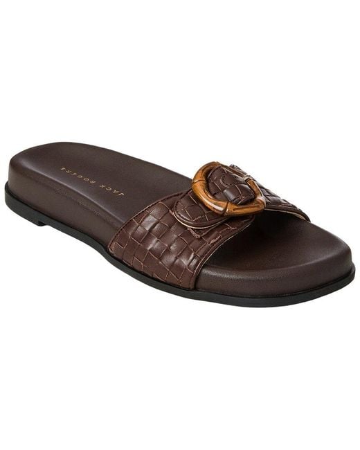 Jack Rogers Brown Essex Leather Sandal