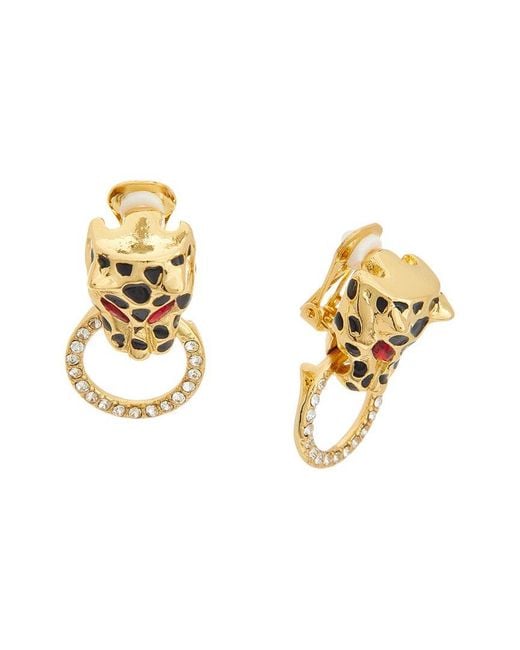 Kenneth Jay Lane Metallic Doorknocker Earrings