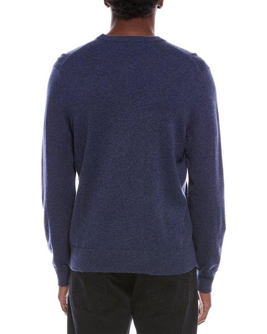 Theory Blue Hilles Cashmere Crewneck Sweater for men