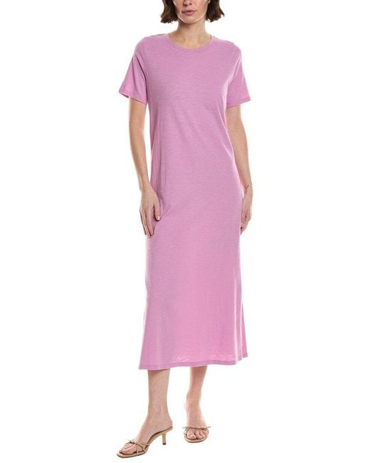 Eileen Fisher Pink Midi Shirtdress