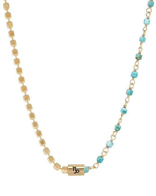 Karma and Luck Metallic Plated Beaded Necklace