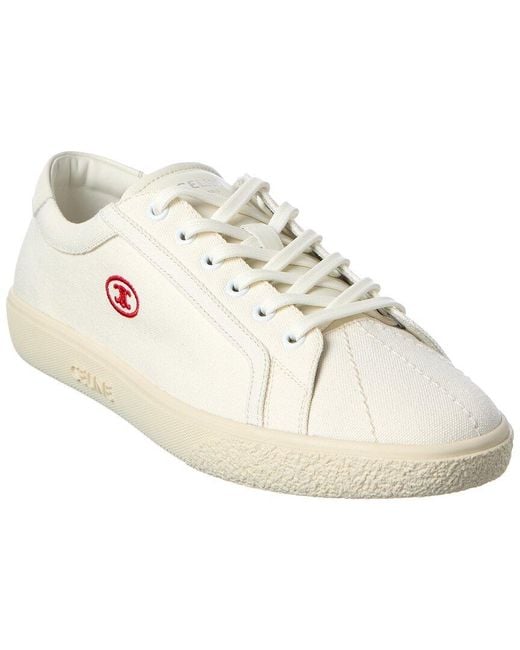 Céline White Lou Canvas Sneaker for men