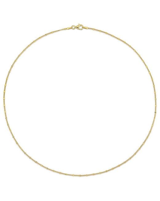 Italian Silver Metallic Fancy Curb Link Necklace