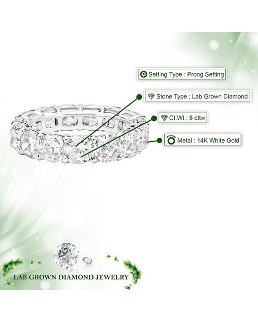 Amairah White 14K 8.00 Ct. Tw. Lab-Grown Diamond Eternity Ring
