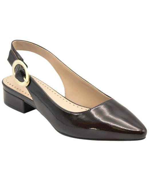 Adrienne Vittadini Metallic Papina Leather Pump