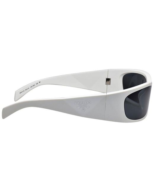 Prada Blue 60Mm Sunglasses for men