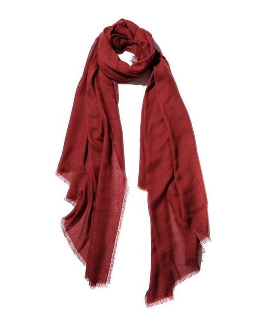 Blue Pacific Red Vintage Cashmere-Blend Scarf