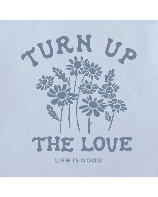 Life Is Good. Blue Long Sleeve Crusher T-Shirt