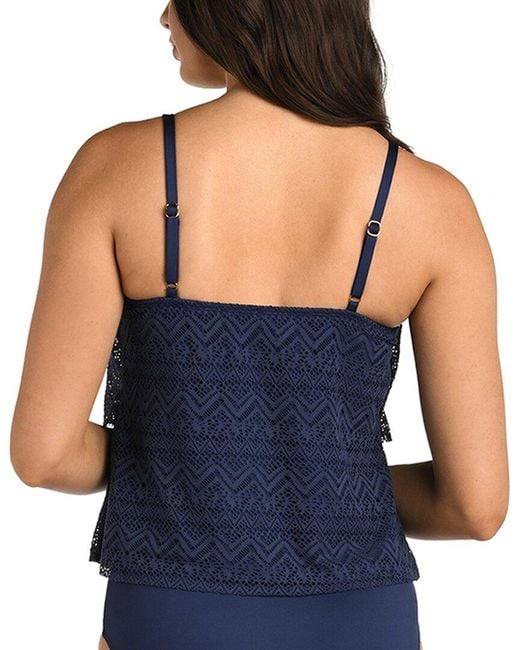 24th & Ocean Blue Cecily Tankini Top