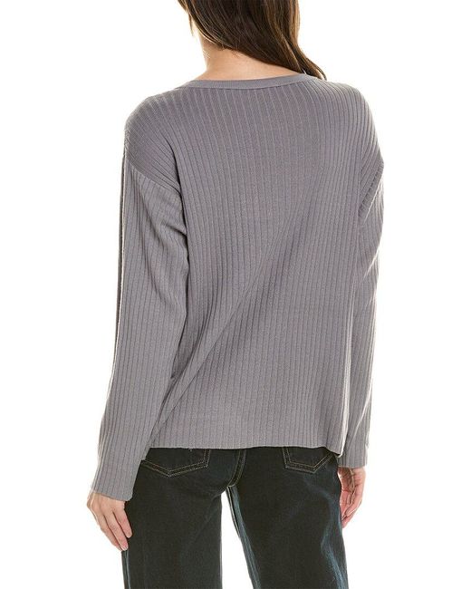 Eileen Fisher Gray Crewneck Box Sweater