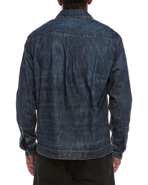 Palm Angels Blue Logo Jacket for men