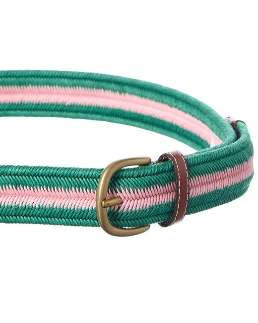 J.McLaughlin Green Ray Canvas Belt for men
