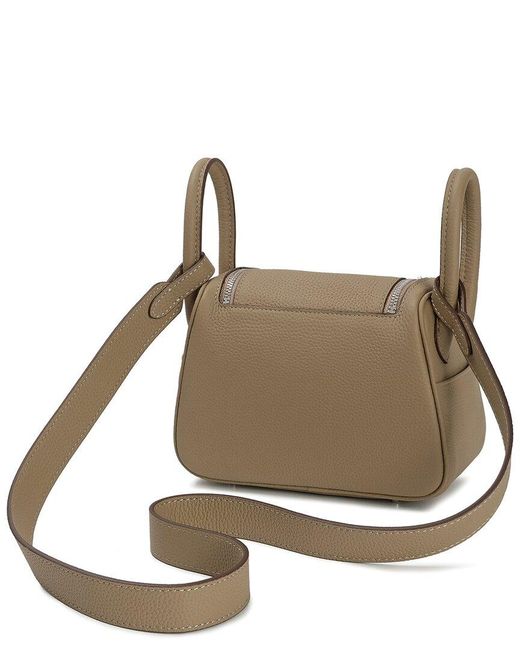 Tiffany & Fred Paris Brown Mini Leather Satchel