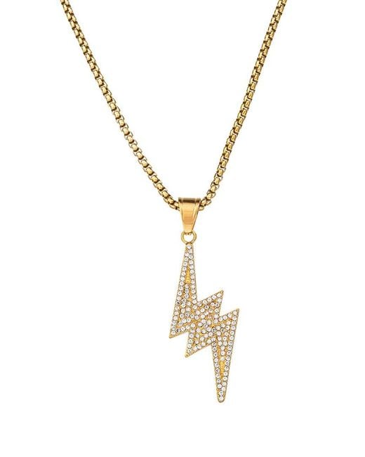 Eye Candy LA Metallic The Bold Collection Titanium Cz Owen Necklace