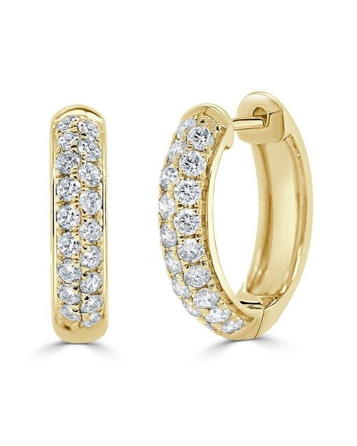 Sabrina Designs Metallic 14k 0.65 Ct. Tw. Diamond Two-row Earrings