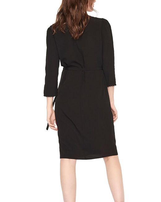 copper wrap dress