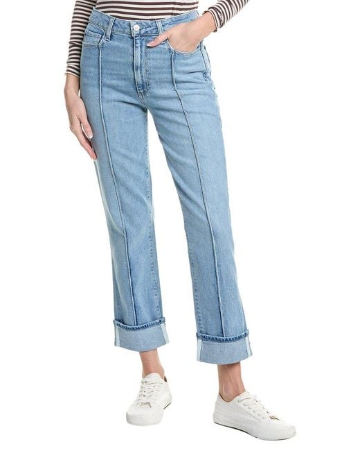 PAIGE Blue Noella Malo Wide Cuff Jean