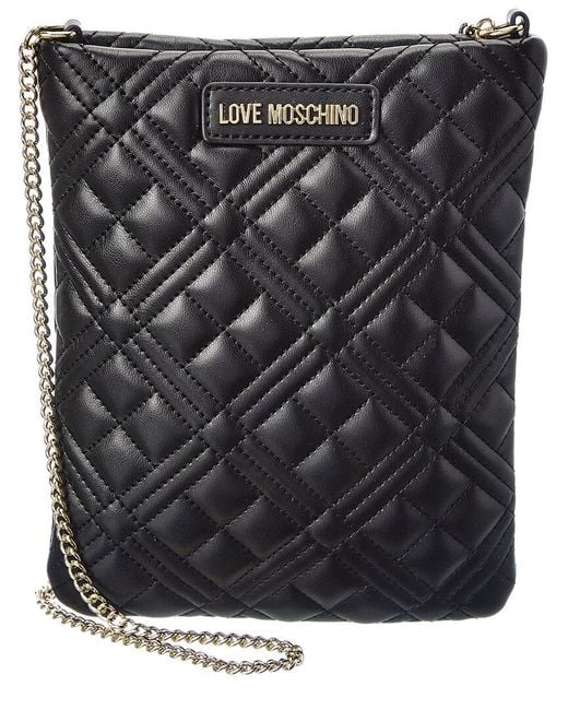 Love Moschino Quilted Crossbody in Black Lyst