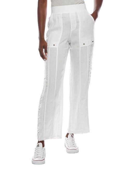XCVI White Sanfrid Linen Pant