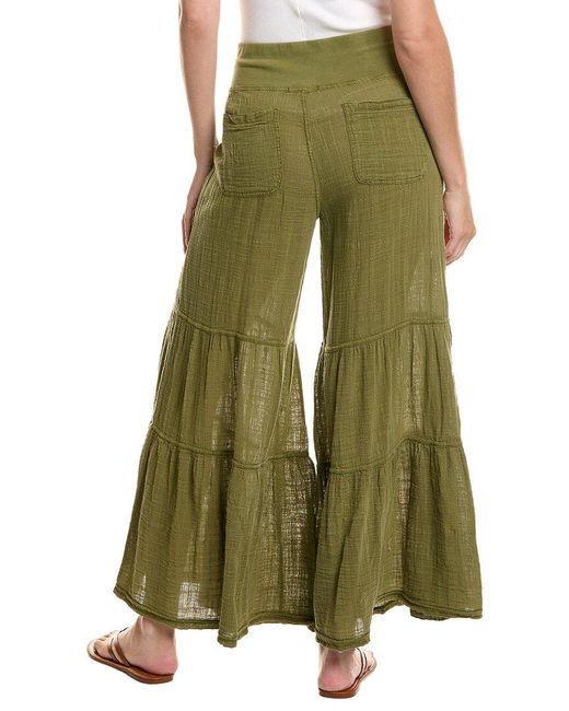 XCVI Green Lando Wide Leg Pant