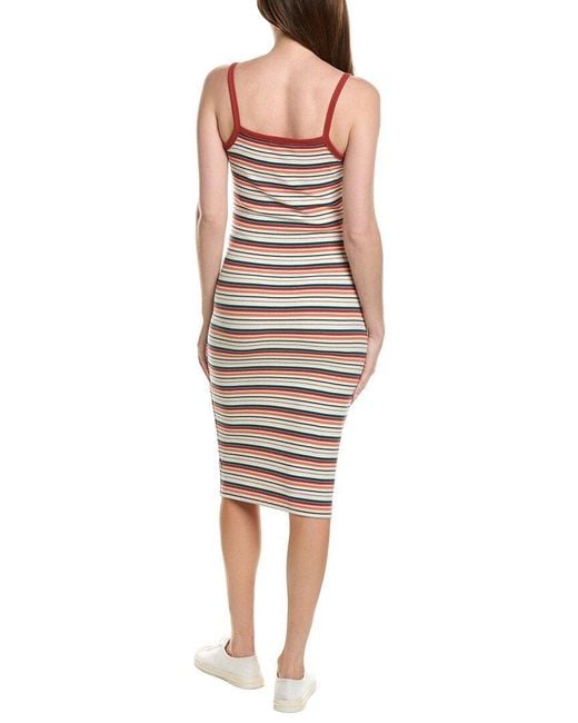 Rolla's White Rib Naomi Dazed Stripe Dress Jean