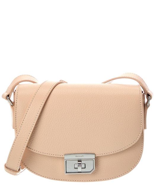 Bally Natural Bayli Leather Shoulder Bag