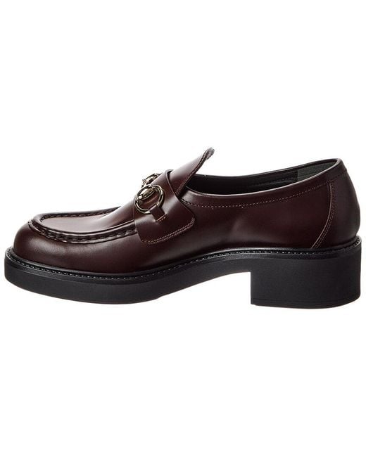 Gucci Brown Horsebit Leather Loafer
