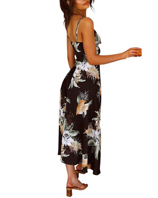 Orniya Black Midi Dress