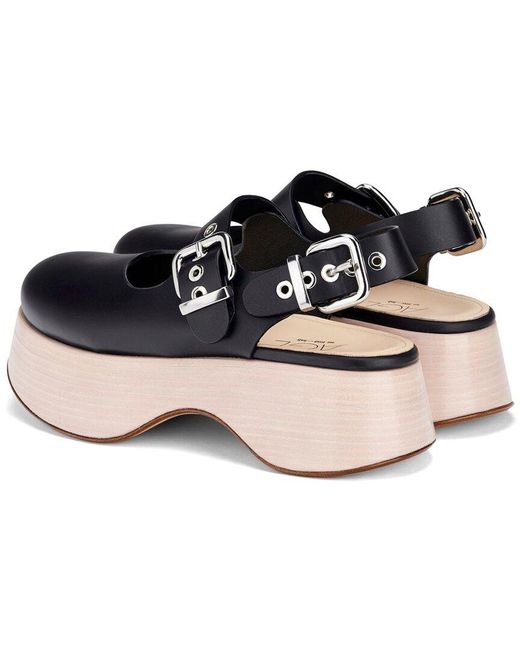 Agl Attilio Giusti Leombruni Black Lil Sis Bebe' Leather Sandal
