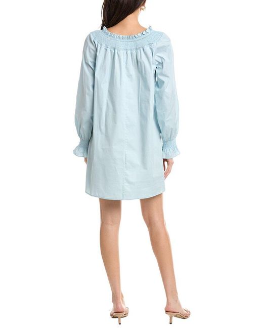 JLuxe Blue Long Sleeve Mini Dress