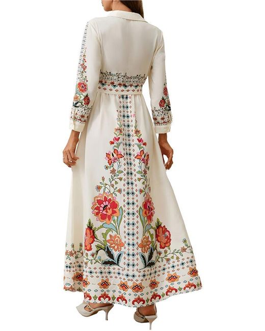 CAMILA BLANCO Natural Maxi Dress