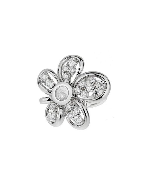 Chopard White 18K 1.39 Ct. Tw. Diamond Flower Ring (Authentic Pre-Owned)