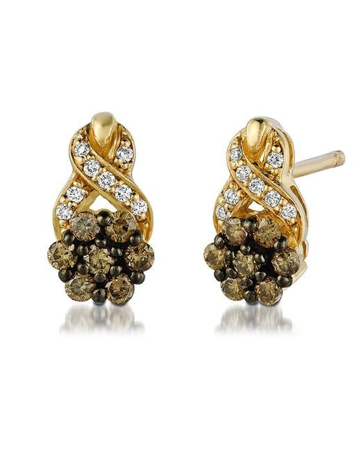 Le Vian Metallic Le Vian Chocolatier 14k Honey Gold 0.51 Ct. Tw. Diamond Earrings
