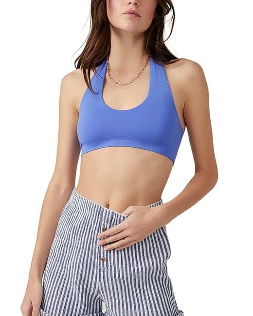 Free People Blue Essential Bralette